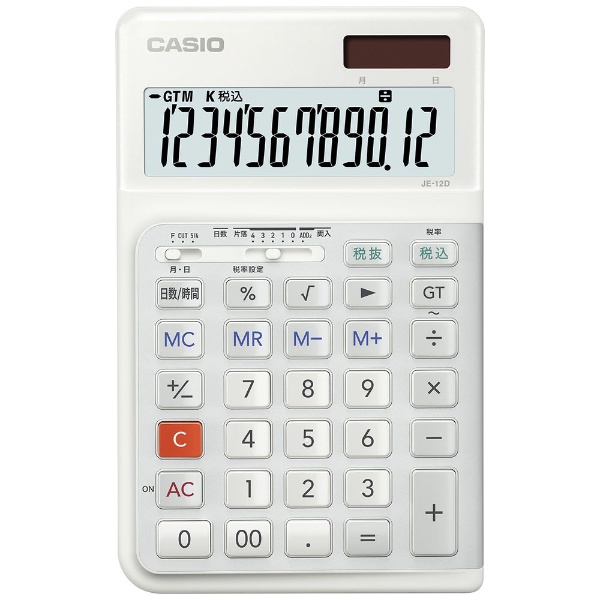 スタイリッシュ電卓 ホワイト JF-S200-WE-N [12桁] カシオ｜CASIO 通販 