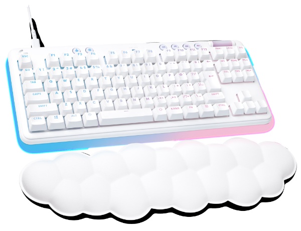 ゲーミングキーボード＋リストレスト G713(リニア) ホワイト