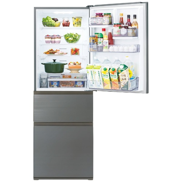 冷蔵庫 アッシュグレージュ GR-U36SV-ZH [幅60cm /3ドア /右開きタイプ /356L /2022年] 《基本設置料金セット》