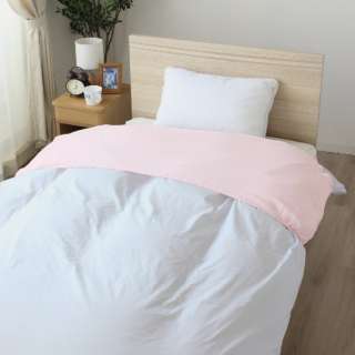 供盖被使用的领子床罩棉100%双重纱布粉红EK1521-16[单人尺寸]
