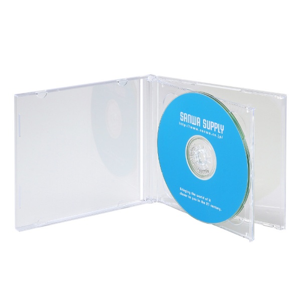 Blu-ray/DVD/CD対応 ディスクケース 2枚収納×5 クリア FCD-22CLN2