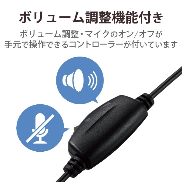 ヘッドセット ブラック HS-HP01MUBK [USB /片耳 /ヘッドバンドタイプ] エレコム｜ELECOM 通販