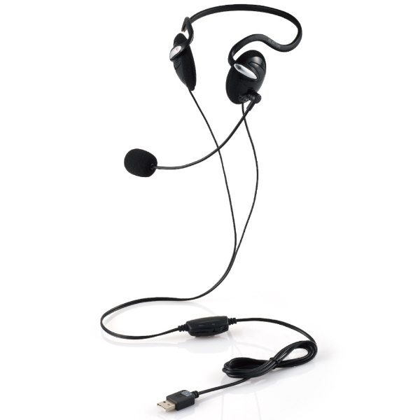 ヘッドセット ブラック HS-NB03SUBK [USB /両耳 /ネックバンドタイプ] エレコム｜ELECOM 通販