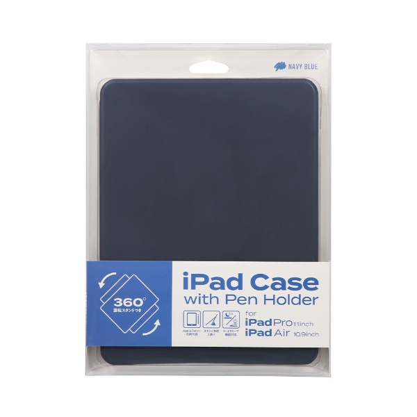 【色: ブラック+レッド】回転 iPad Air 第5世代 第4世代 ケース i