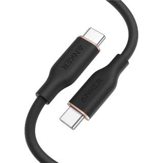 Anker PowerLine III Flow USB-C & USB-C ケーブル 0.9m ミッドナイトブラック A8552N11 [USB Power Delivery対応]_1