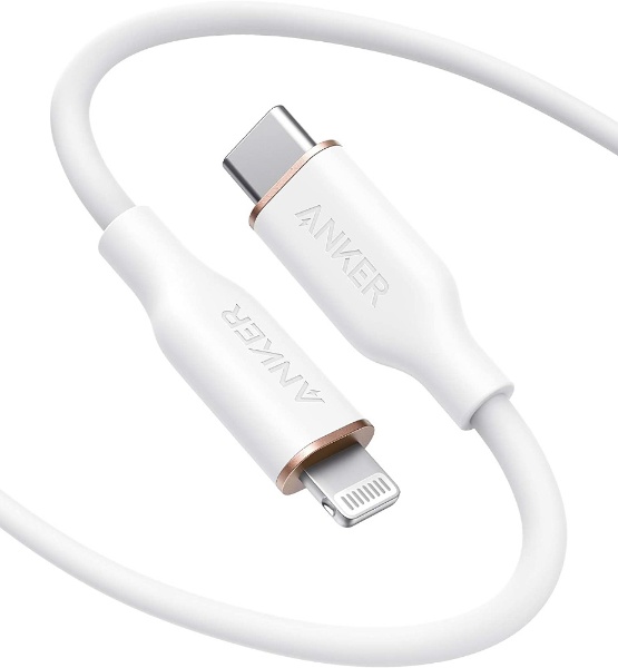 Anker Powerline III Flow USB-C &饤ȥ˥ ֥ 1.8m ۥ磻 A8663N21 [1.8m /USB Power Deliveryб]