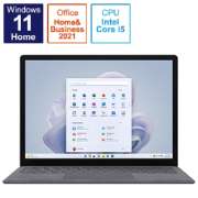 Surface Laptop 5 13.5インチ プラチナ [Windows 11 Home/Core i5/メモリ:8GB/SSD:256GB] QZI-00020