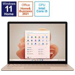 Surface Laptop 5 13.5英寸沙岩[Windows 11 Home/Core i5/存储器:8GB/SSD:512GB]R1S-00072[库存限度]