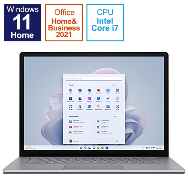 Surface Laptop 5 15インチ プラチナ [Windows 11 Home/Core i7/メモリ