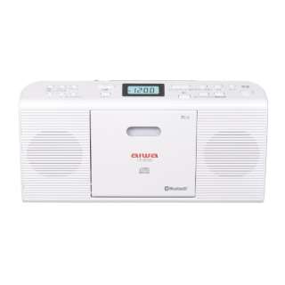 Bluetooth対応 CDラジオ ホワイト CR-BS50W [ワイドFM対応 /AM/FM]