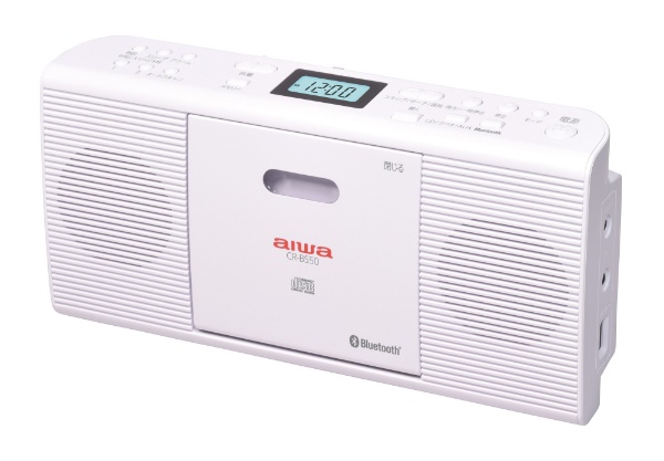 Bluetooth対応 CDラジオ ホワイト CR-BS50W [ワイドFM対応 /AM/FM 