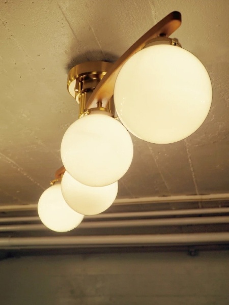 シーリングライト Owen(オ－ウェン) ホワイト LED小型電球(E17/40W相当/電球色)×4灯付 LT-4024WH [8畳 /電球色]