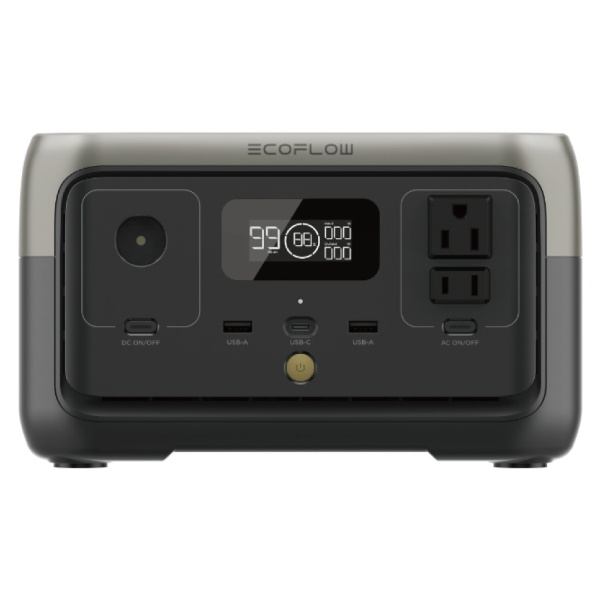 EcoFlow RIVER 2 ZMR600-JP [6出力 /AC・DC充電・ソーラー(別売) /USB Power Delivery対応]