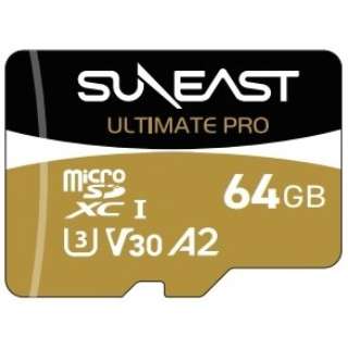 ULTIMATE PRO GOLD Series microSDXC J[h 64GB SUNEAST ULTIMATE PROiAeBCgvj SE-MSDU1064B185 [Class10 /64GB]