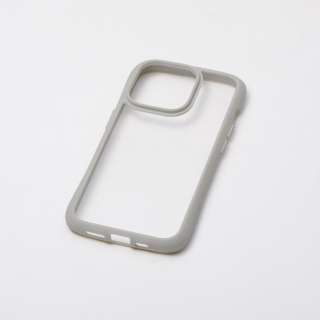 iPhone 14 Pro 6.1インチ用ケース「HYBRID CASE CLEAVE for iPhone 14 Pro」 グレー DCS-IPC22MPGY