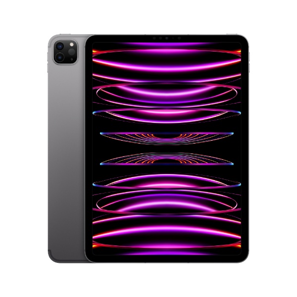 【SIMフリー】 iPad Pro 11インチ（第4世代） Apple M2 11型 Wi-Fi + Cellularモデル  ストレージ：128GBデュアルSIM（nano-SIMとeSIM） MNYC3J/A スペースグレイ