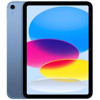 【SIMフリー】 iPad（第10世代） A14 Bionic 10.9型 Wi-Fi + Cellularモデル ストレージ：256GBデュアルSIM（nano-SIMとeSIM） MQ6U3J/A ブルー
