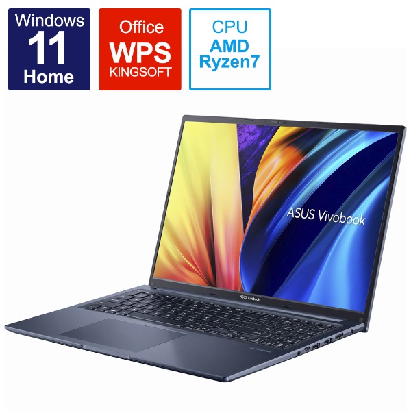 Ρȥѥ Vivobook 16X 磻åȥ֥롼 M1603QA-MBR716512WBY [16.0 /Windows11 Home /AMD Ryzen 7 /ꡧ16GB /SSD512GB /WPS Office /2022ǯ10ǥ]