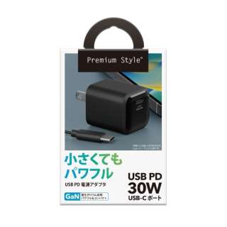 USB PD dA_v^ Premium Style ubN PG-PD30AD01BK [1|[g /USB Power DeliveryΉ]