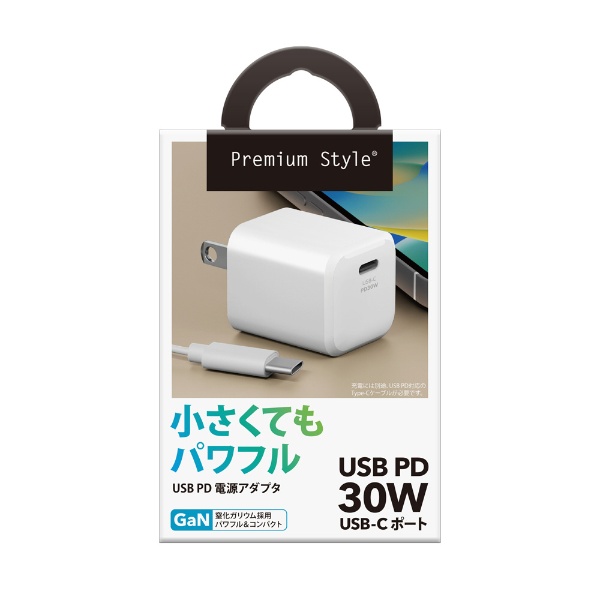 USB PD Ÿץ Premium Style ۥ磻 PG-PD30AD02WH [1ݡ /USB Power Deliveryб]