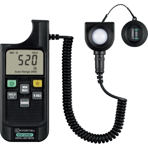 共立電気計器 ＫＹＯＲＩＴＳＵ デジタル照度計（Ｂｌｕｅｔｏｏｔｈ通信機能搭載） KEW5204BT KEW5204BT 共立電気計器｜KYORITSU  通販