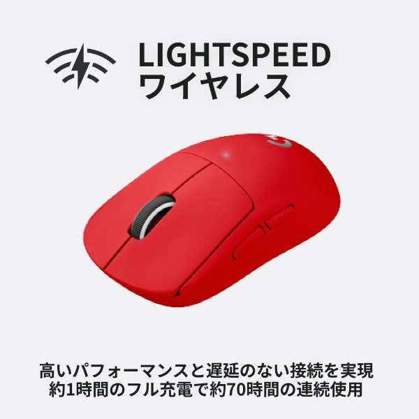 gemingumausu PRO X SUPERLIGHT红G-PPD-003WL-RD[光学式/无线电(无线)按钮/5/USB]_4]