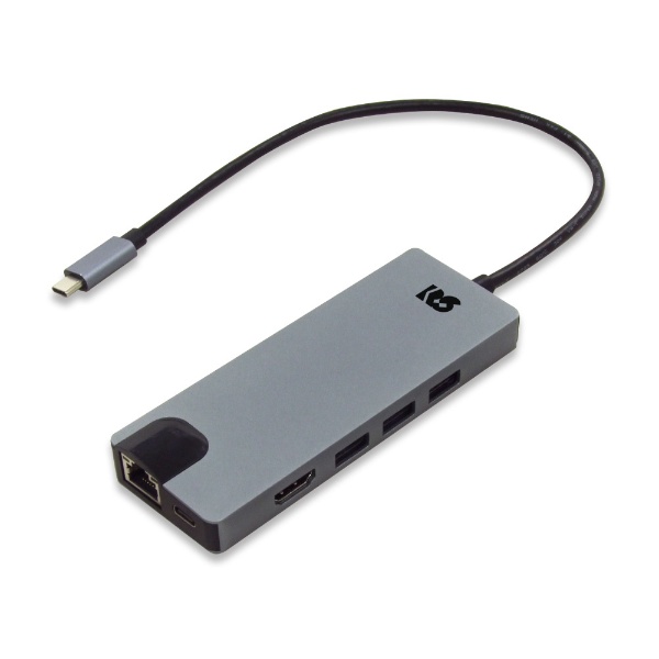 ［USB-C オス→メス HDMI / LAN / USB-Aｘ3 / USB-C］USB PD対応 100W ドッキングステーション RS-UCHD-PHL3 [USB Power Delivery対応]