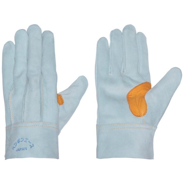ペンギンエース 床革手袋 黄表革・アテツキ Ｌサイズ - 安全・保護用品