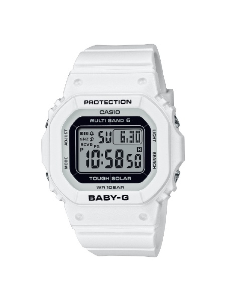 【ソーラー電波時計】BABY-G（ベビージー）スクエアデザインモデル ホワイト BGD-5650-7JF