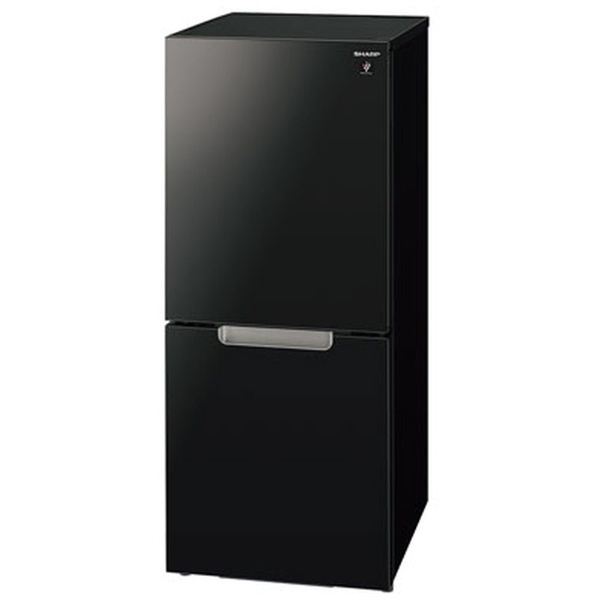 冷蔵庫 ピュアブラック SJ-GD15J-B [幅49.5cm /152L /2ドア /右開き/左 ...