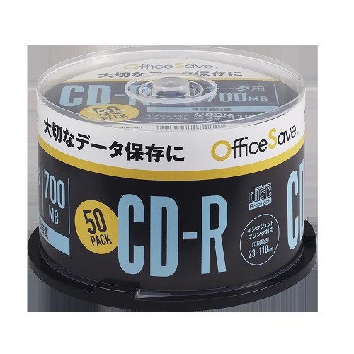 データ用CD-R Hi-Disc ホワイト HDCR80GP50 [50枚 /700MB