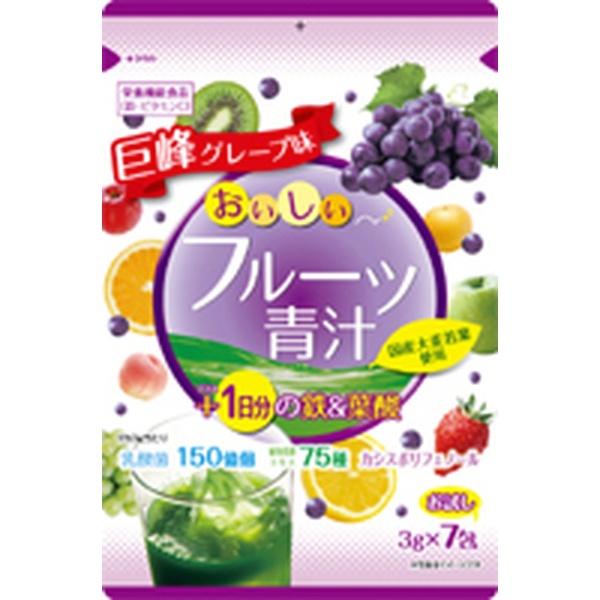 おいしいフルーツ青汁 1日分の鉄＆葉酸 7包 ユーワ｜yuwa 通販