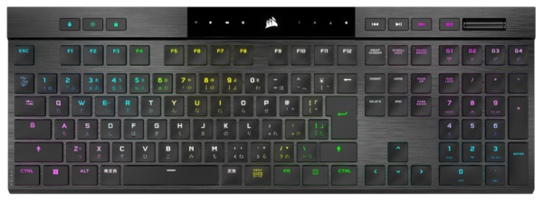 ゲーミングキーボード K100 AIR WIRELESS(かな印字あり) ブラック CH-913A01U-JP [有線・ワイヤレス  /Bluetooth・USB]