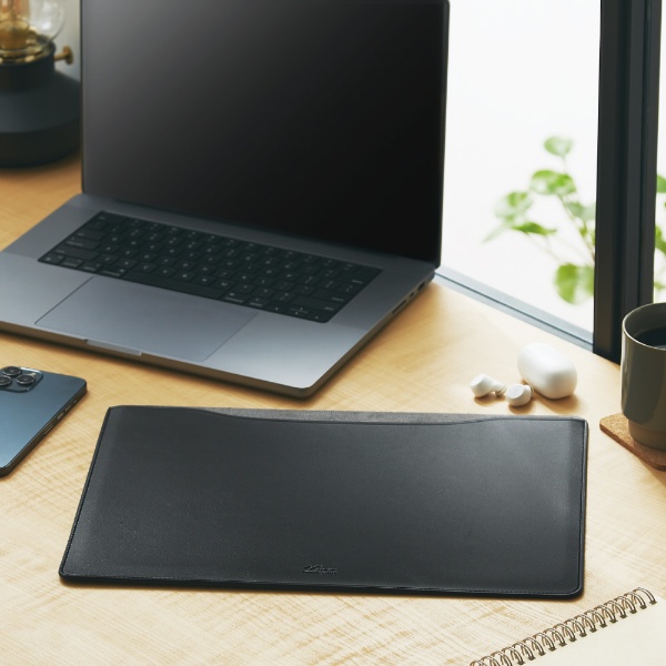 MacBook Pro 16インチ ( M2 M1 2023 2021 2019 ) パソコンケース スリップイン スリーブ ソフトレザー ケース  スリム 起毛素材 カバー PCケース ブラック ブラック BM-IBSVM2216BK