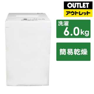 [奥特莱斯商品] 全自动洗衣机白SW-M60B[在洗衣6.0kg/简易干燥(送风功能)/上开][生产完毕物品]