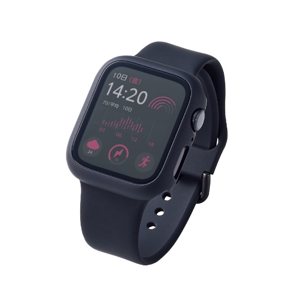 Apple Watch SE（第2世代/第1世代）/Series 6/5/4 44mm用フルカバーケース プレミアムゴリラガラス 高透明 ブラック  AW-20MFCGOBK エレコム｜ELECOM 通販