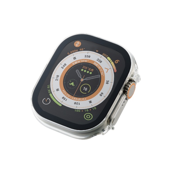 Apple Watch Ultra 49mm用フルカバーケース プレミアムガラス 高透明