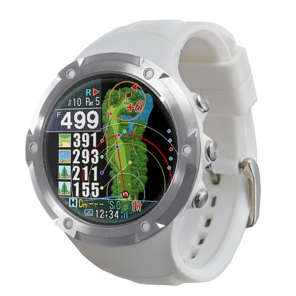腕時計型GPSゴルフナビ Shot Navi Evolve PRO(ホワイト) ホワイト EvolvePROWH
