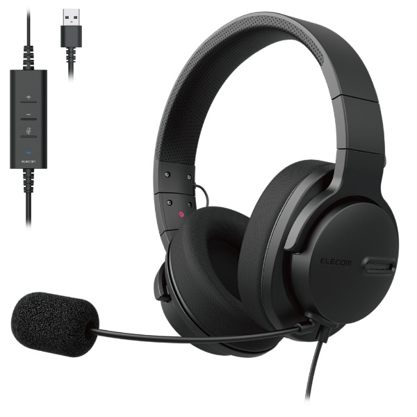 ヘッドセット ノイズリダクション ブラック HS-HP105UNCBK [USB /両耳