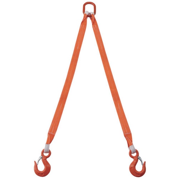 ＴＲＵＳＣＯ ２本吊ベルトスリングセット ５０ｍｍ幅Ｘ１ｍ 吊り角度