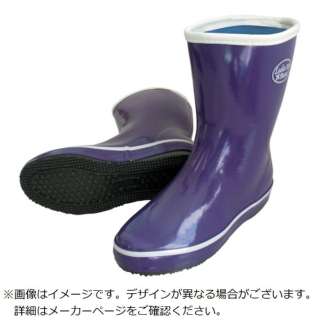 喜多妇女橡胶靴紫22.5 LR020-PPL-22.5