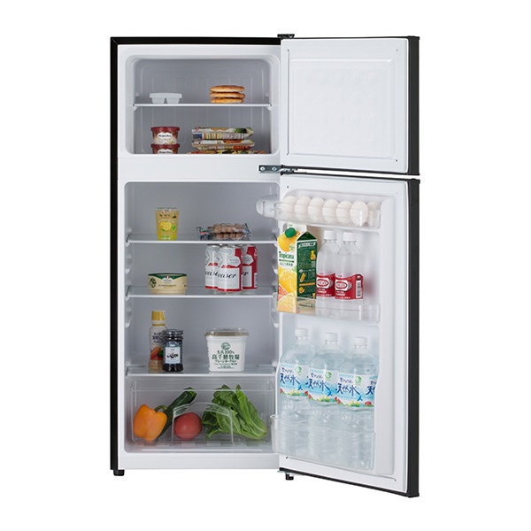 冷蔵庫 ブラック JR-N130C(K) [幅47.4cm /130L /2ドア /右開きタイプ /2022年]