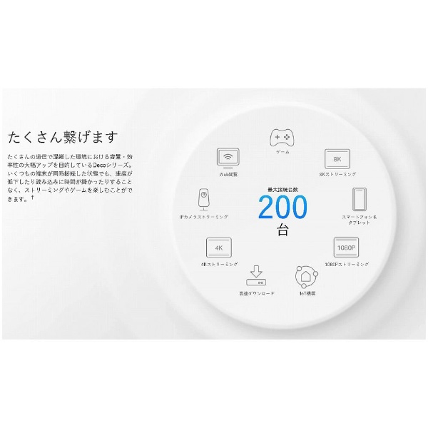 Wi-Fiルーター 4804+2402+574Mbps Deco X95（2パック） DECOX952P [Wi-Fi 6(ax)] TP-Link ｜ティーピーリンク 通販 | ビックカメラ.com