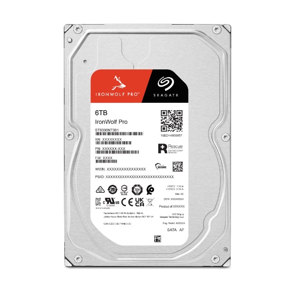 【Seagate】6TB HDD Ironwolf (ST6000VN41)