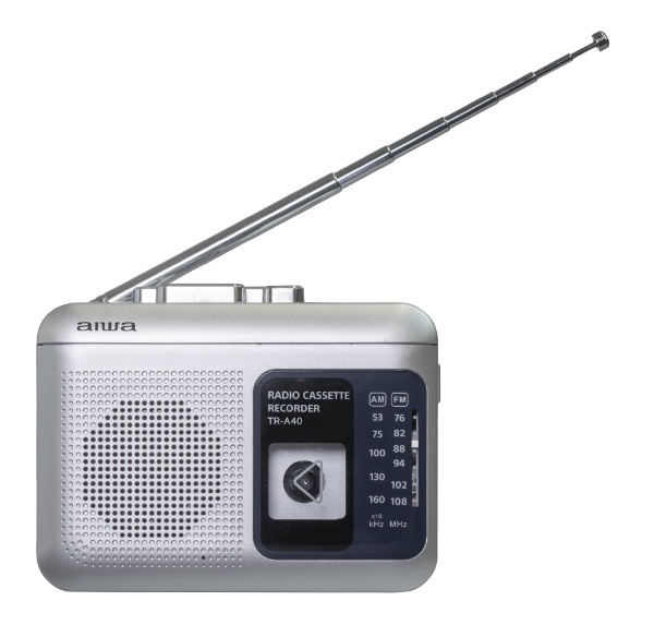ラジオカセットレコーダー シルバー TR-A40S [ラジオ機能付き]