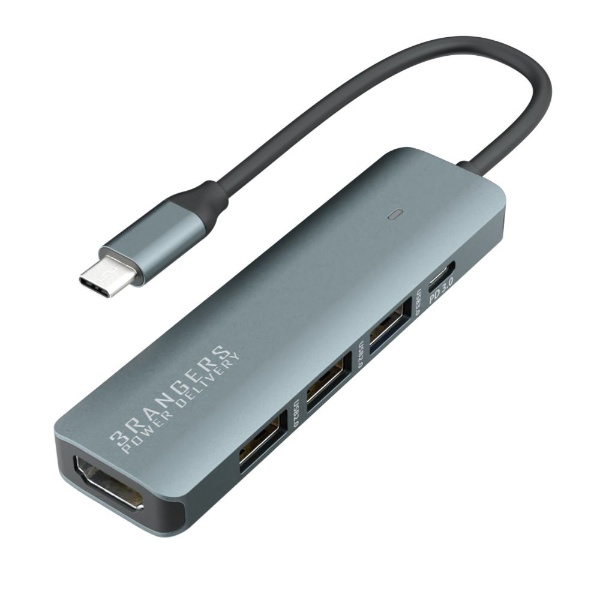 映像変換アダプタ [USB-A オス→メス HDMI /USB-Aｘ3] (Windows11対応