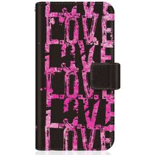 CaseMarket SCG15 スリム手帳型ケース LOVE. LOVE. LOVE. The Pink スリム ダイアリー CaseMarket SCG15-BCM2S2235-78