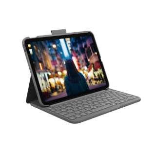 10.9インチ iPad（第10世代）用 キーボード一体型ケース SLIM FOLIO オックスフォードグレー iK1060GRA