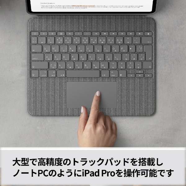 12.9C` iPad Proi6/5jp L[{[ȟ^P[X gbNpbht COMBO TOUCH IbNXtH[hO[ iK1275GRAr_2