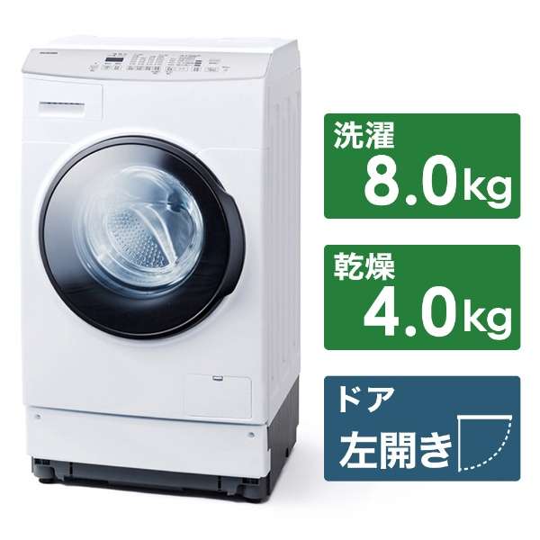 滚筒式洗涤烘干机白FLK842-W[洗衣8.0kg/干燥4.0kg/加热器干燥(排气类型)/左差别]_1